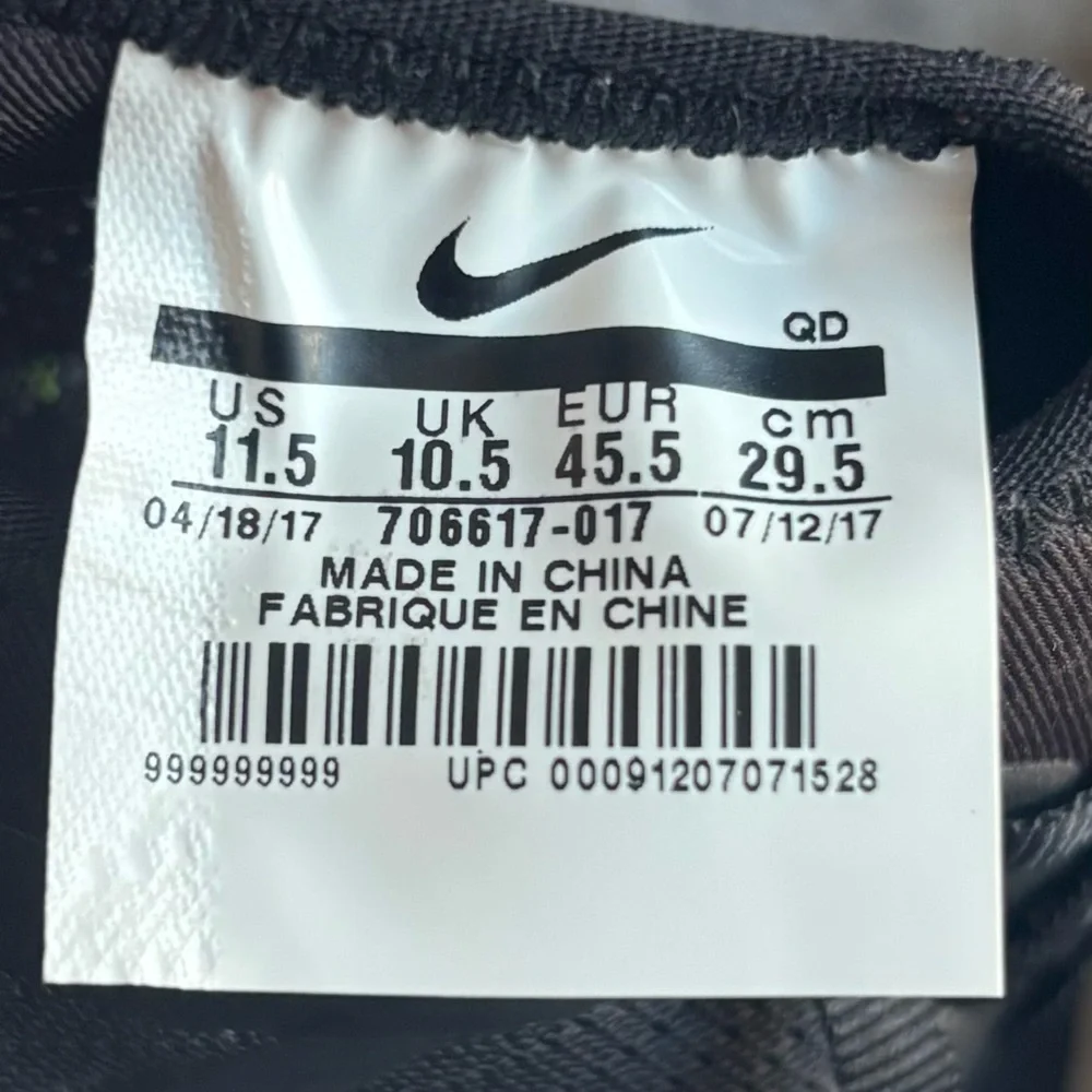 Nike Men’s Zoom Mamba Distance Track & Field Spikes Black 706617-017 Sz 11.5 EUC